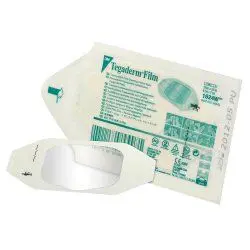 Sterile medical wound closure strips in packaging.